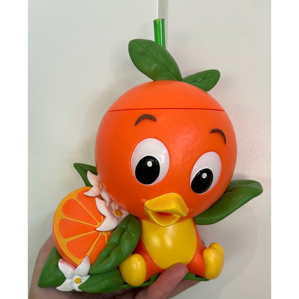 Disney Parks Orange Bird Sipper Cup Epcot Flower‎ and Garden Festival Straw Lid